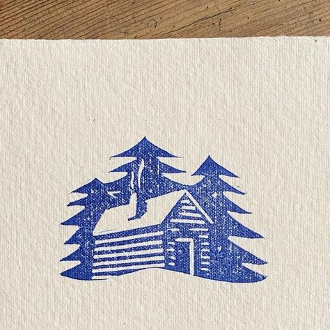 Linocut Wrapping Paper, Christmas Cards Lino Print, Christmas Card Linocut, Christmas Block Print, Lino Christmas Cards, Simple Lino Print Ideas, Lino Cut Christmas Cards, Winter Linocut, Lino Print Christmas Cards