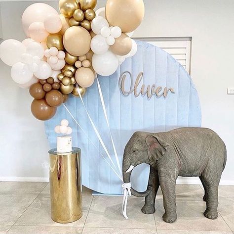 Elephant Backdrop, Elephant Baby Shower Theme Boy, 3rd Birthday Party For Boy, Kids Party Inspiration, Unique Baby Shower Themes, Baby Boy Decorations, Elephant Baby Shower Boy, Birthday Room Decorations