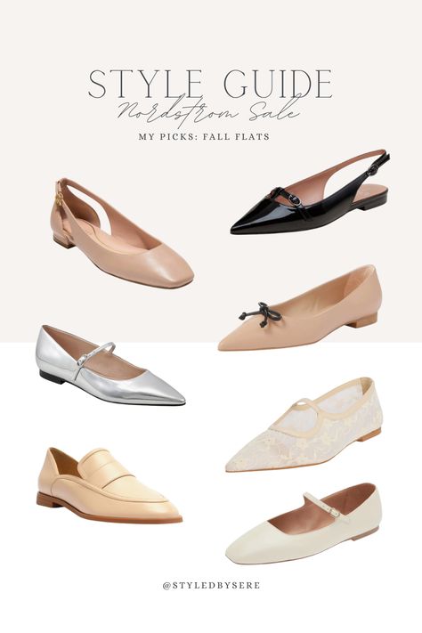 When the temps drop, stay warm by closing those toes! Here are my favorite flats for Fall/Winter 2024-2025 from the Nordstrom Anniversary Sale. Dressy flats are perfect for in or out of the office. Which are your favorites?! Pointy Flats Outfit, Neutral Flats, Dressy Flats, Pointy Flats, Fall Flats, Nude Flats, Nordstrom Sale, Flats Outfit, Nordstrom Anniversary Sale