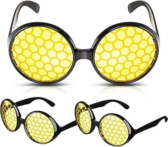 Konohan 3 Pieces Bee Glasses Honey Bee Costume Glasses Funny Bee Eyeglasses black yellow Bee sunglasses Costume Accessories for Women Men Kids Back to School Party Favors Halloween Cosplay Accessories Honey Bee Costume, Halloween Bee, Bee Glasses, Glasses Funny, Bee Costume, Yellow Bee, Halloween Cosplay, Honey Bee, Accessories For Women