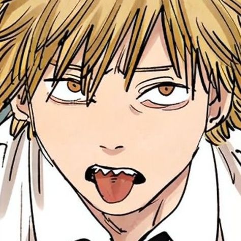 Power Matching Icons, Denji Power, Chainsaw Man, Chainsaw, Matching Icons, Anime Character, Anime, White