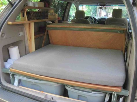 Dodge Durango Camper Conversion Minivan Conversion, Odyssey Van, Sienna Van, Minivan Camper, Traveling Style, Kangoo Camper, Minivan Camper Conversion, Camper Diy, Suv Camper