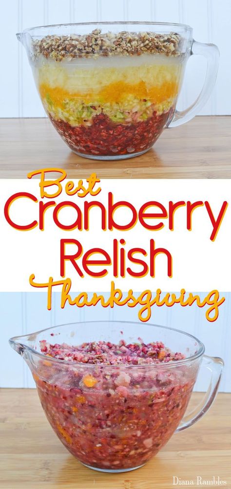 Best Cranberry Relish Recipe - This cranberry relish recipe is the best you will ever make. It's perfect for Thanksgiving or Christmas. #SoFabSeasons Fresh Cranberry Relish, Cranberry Salad Recipes, Fresh Cranberry, Relish Recipe, Thanksgiving Side Dish, Cranberry Relish, Cranberry Salad, Relish Recipes, Nut Recipes