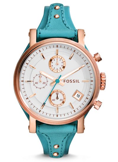 Fossil Original Boyfriend Chronograph Leather Watch Fossil Watches Women, Boyfriend Watch, Luxury Watch Brands, Fossil Watch, Leather Strap Watch, Fossil Watches, What Time Is It, Saddle Leather, What Time Is