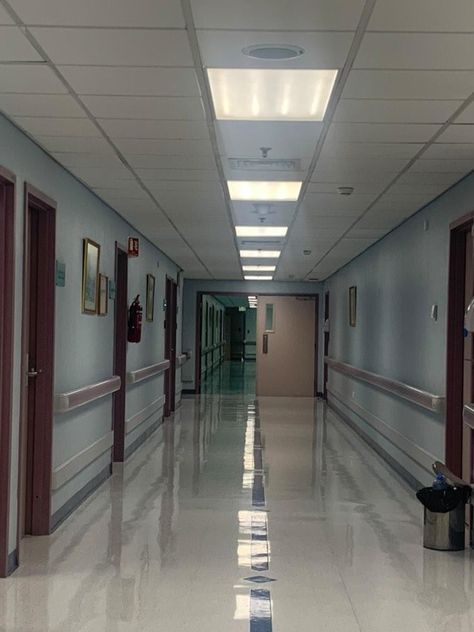 Hospitalcore Aesthetic, Hospital Hallway, Dreams Core Aesthetic, Psychiatric Ward, Mental Asylum, Mental Institution, Scary Stories To Tell, School Hallways, Hospital Interior