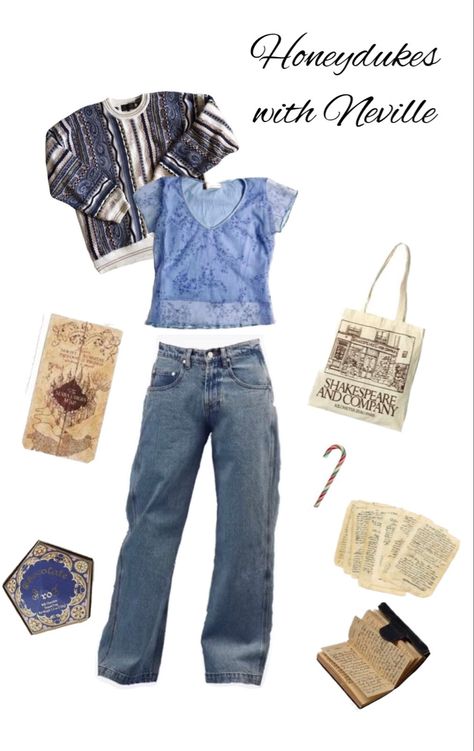 Harry Potter Polyvore, Harry Potter Clothes Aesthetic, Harry Potter Clothes, Shakespeare And Company, Harry Potter Style, Harry Potter Outfits, Clothes Aesthetic, Aesthetic Outfit, Inspired Outfits