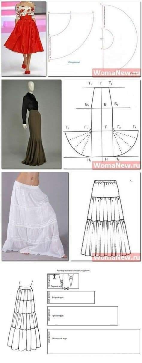 Pola Skirt, Pola Rok, Projek Menjahit, Skirt Styles, Skirt Diy, Diy Vetement, Blouse Pattern Sewing, Skirt Patterns Sewing, Sewing Skirts