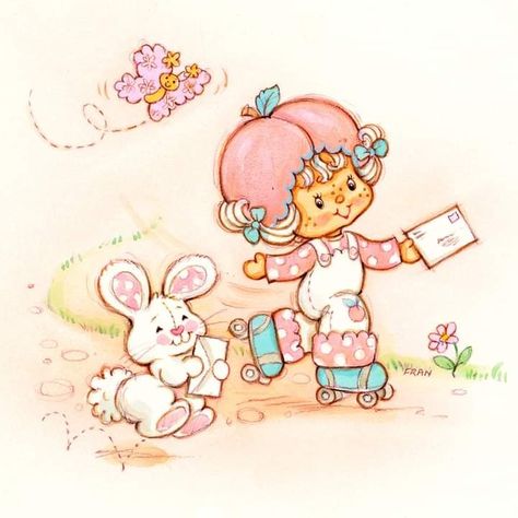 Apricot From Strawberry Shortcake, Strawberry Shortcake Illustration, Strawberry Shortcake And Hello Kitty, Apricot Strawberry Shortcake, Strawberry Shortcake Matching Pfp, Strawberry Shortcake Poster, Strawberry Shortcake Art, Strawberry Shortcake Drawing, Strawberry Shortcake 1980