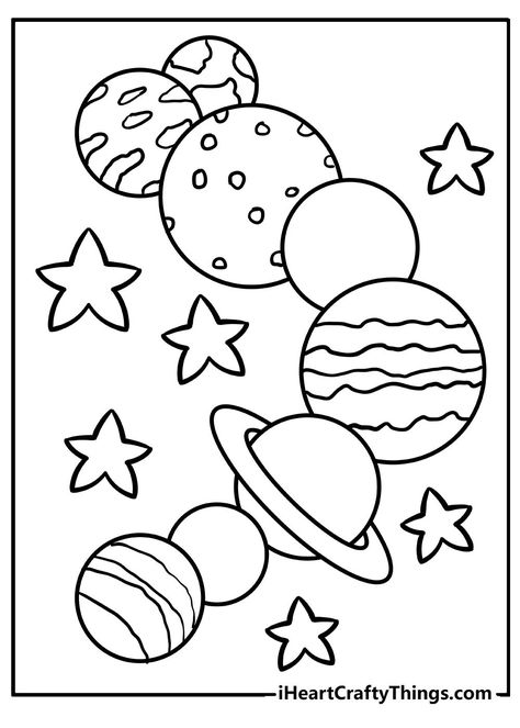 Planets Coloring Pages Free Printable, Solar System Coloring Pages Free, Free Space Coloring Pages, Space Coloring Sheets Free Printable, Planet Coloring Pages Free Printable, Solar System Drawing Simple, Astronaut Coloring Page, Coloring Pages Space, Planets Coloring Pages