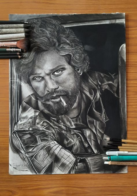 https://youtube.com/channel/UCsisUgvFaQQlElba9t7Pszg Pushpa Sketch, Push Drawing, Allu Arjun Drawing, Pushpa Allu Arjun, Pencil Sketch Portrait, Sketch Portrait, Realistic Drawing, Boy Drawing, Allu Arjun