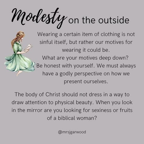 Modesty Quotes, Christian Modesty, Biblical Womanhood, Christian Bible Study, Christian Motivation, Bible Knowledge, Christian Quotes Inspirational, Bible Encouragement, Christian Bible