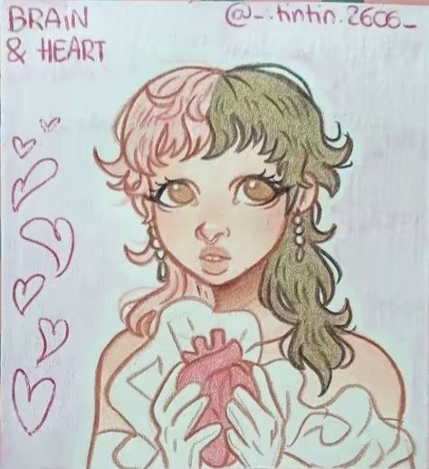 Melanie Martinez Inspired Drawings, Melanie Martinez Drawings Portals, Brain And Heart Melanie Martinez, Melanie Martinez Drawings Easy, Melanie Martinez Art Drawing, Melanie Martinez Sketch, Melanie Fanart, Melanie Drawing, Melanie Martinez Fanart