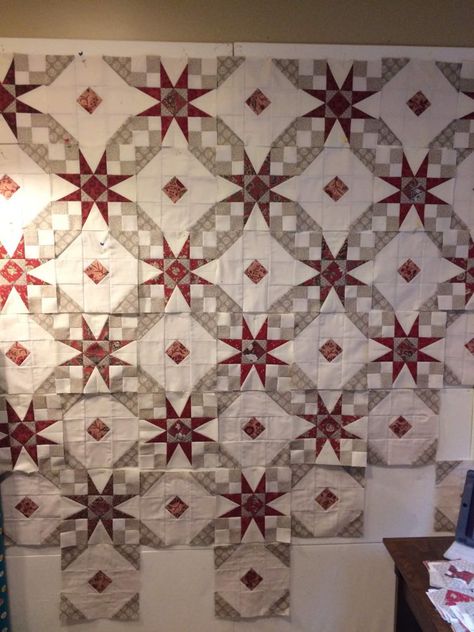 Tennessee Waltz Quilt, Tennessee Waltz, Ocean Quilt, Patchwork Quilting Designs, Two Color Quilts, Red And White Quilts, Jelly Roll Quilt Patterns, Quilt Square Patterns, Wedding Quilt