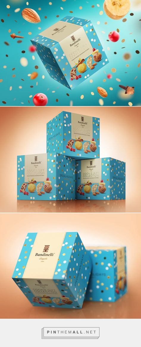 Bandinelli. Cookie gift collection by Olga Samsonenko Biscuits Packaging Design, Cookies Packaging Design, Gift Packaging Design, Cookies Packaging, Biscuits Packaging, Biscuit Packaging, Cookie Gift, Cool Packaging, Cookie Packaging