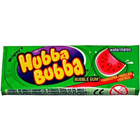 I miss original Hubba Bubba watermelon gum and how it looked like a slice of watermelon :( Watermelon Gum, 80s Life, Homemade Squishies, Squishy Food, Black Christmas Decorations, Gum Flavors, Mike And Ike, Crochet Applique Patterns Free, Hubba Bubba