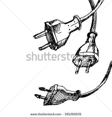 Plug Tattoo, Dead Drop, Simple Arm Tattoos, Sketch Background, Flower Tattoo Arm, Upper Arms, Cable Wire, Be Cool, Extension Cord