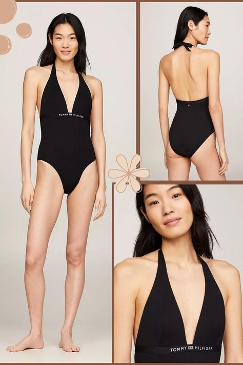 Women Bathing Suit Halter One Piece, Black (Black) One Piece Black, Women Bathing, Swimwear For Women, Winter Shoes For Women, Halter One Piece Swimsuit, Black Swimwear, Black Halter, Sport Dress, Athleisure Wear