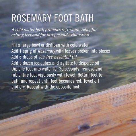 Refresh with a Rosemary Foot Bath. How Often To Use Rosemary Water, Drinking Rosemary Water Benefits, How To Use Rosemary Water, When To Use Rosemary Water, Rosemary Bath Benefits, Rosemary Bath, Botanical Medicine, Wellness Rituals, Cold Water Bath