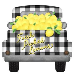 Signs, Wall, Door Decor — Page 3 — Trendy Tree How To Grow Lemon, Lemon Kitchen, Lemon Wreath, Truck Signs, Wreath Making Supplies, Sour Taste, Lemon Decor, Farm Trucks, Trendy Tree