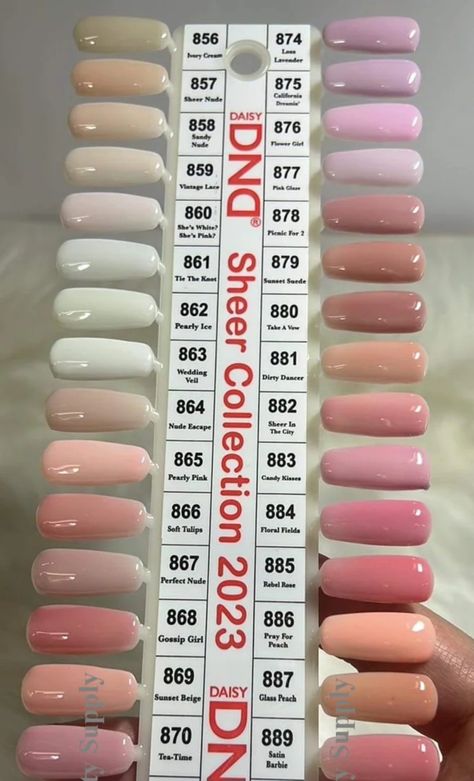 Clear Nude Nail Polish Dnd, Dnc Nail Colors Gel Chart, Dnd Colors, Dnd 107 Light Apricot, Dnd 535 Nail Polish, Dnd Vintage Lace Gel Polish, Dnd Gel Nail Polish, Gel Nail Polish Colors, Sky Nails