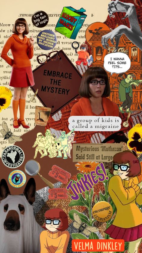 Velma Wallpaper, Scooby Wallpaper, Halloween Scooby Doo, Scooby Doo Aesthetic, Black Square Glasses, Scandi Aesthetic, Background Screensavers, Scooby Doo Pictures, Velma Scooby Doo