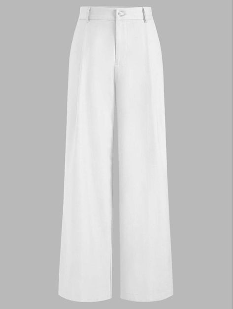 Formal Pants Women, White Slacks, White Pants Women, Jacket Outfit Women, White Dress Pants, Eid Outfits, Elegant Pant, Size 16 Women, Classic Style Outfits