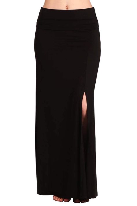 Cute Simple Skirts, Pretty Skirts Long, Long Skirt And T Shirt, Cute Long Skirt Outfits, Low Rise Long Skirt, Long Skirts Plus Size, Walmart Clothes, Maxi Skirt Y2k, Flowy Black Skirt