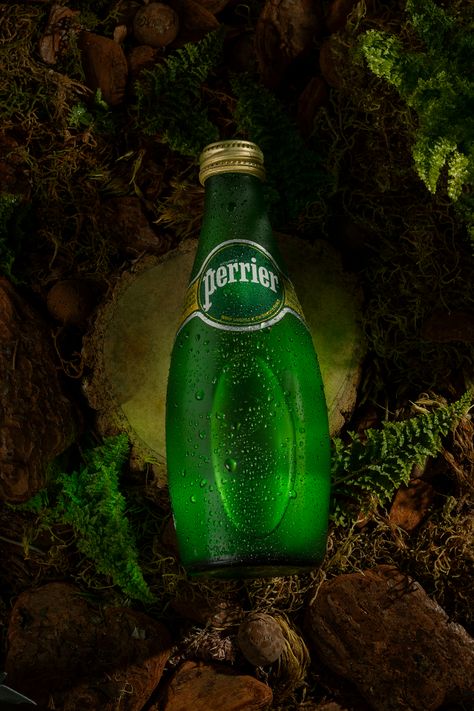 Perrier Water Aesthetic, Perrier Water, Wellness Drinks, Bottle Photography, Water Poster, Aircraft Interiors, Water Aesthetic, Slytherin Aesthetic, Coffee Shop Design