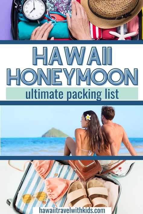 Hawaii Honeymoon Packing List, Hawaii Honeymoon Resorts, Pack For Hawaii, Hawaii Tips, Honeymoon In Hawaii, Hawaii Snorkeling, Honeymoon Packing List, Hawaii Packing List, Honeymoon Packing