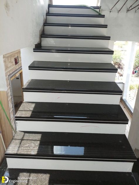 Ladder Tiles Design, Granite Moulding Design, Duplex Steps Designs, Indian House Front Wall Tiles Design, Granite Steps Design, Stairs Tiles Design Modern, Home Front Wall Tiles Design, Granite Flooring Design, Front Wall Tiles