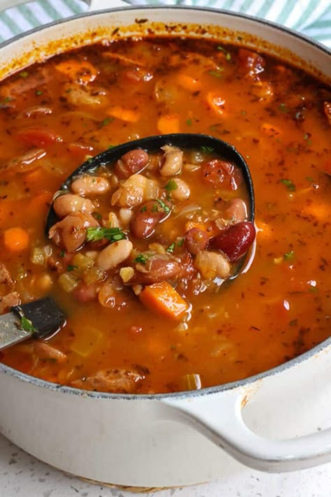 Chilli Bean Soup Recipe, Four Bean Soup, 15 Bean Soup Mix Recipes, 16 Bean Soup Mix Recipes, Mixed Beans Soup Recipe, Legume Soup Recipes, Mix Beans Soup Recipes, Mixed Beans Soup, Best 15 Bean Soup Recipe