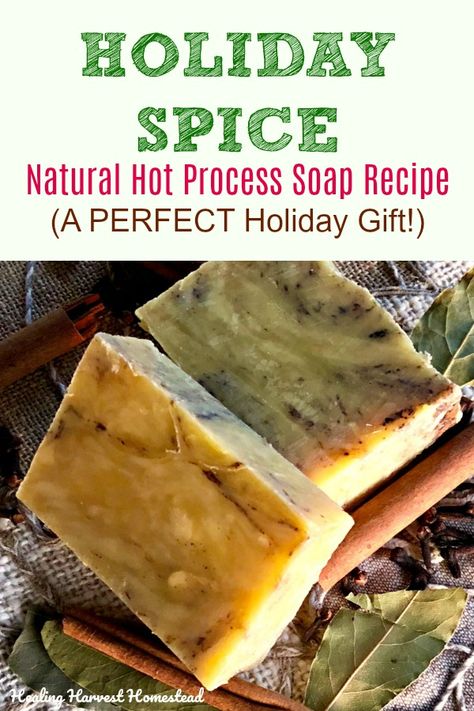 Make Your Own Soap, Hot Process Soap, Natural Soaps Recipes, Easy Soap Recipes, Diy Soap Recipe, Handmade Soap Recipes, Soap Making Recipes, Holiday Gift List, Handmade Natural Soaps