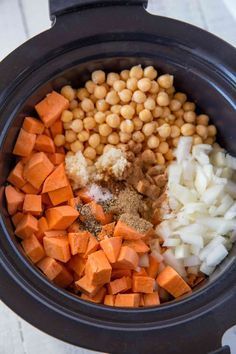 Chickpea Sweet Potato, Sweet Potato Stew, Potato Stew, Stewed Potatoes, Resep Diet, Stew Recipe, Crock Pot Cooking, Sweet Potato Recipes, Stew Recipes