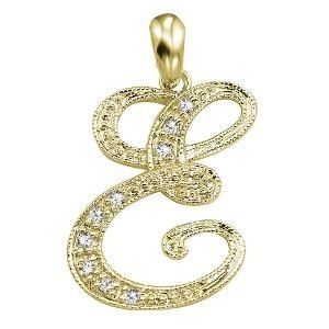 Alphabet Jewelry - E Alphabet Jewelry, Script Initial, Silver Bullion, Alphabet Design, American Diamond, Initial Pendant, Silver Pieces, The Alphabet, 14kt Gold