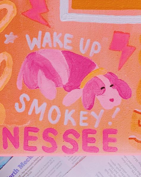 Preppy Tennessee Painting, Dorm Paintings, Painting Canvases, Dream School, Creative Instagram Stories, University Of Tennessee, Canvas Painting Designs, I School, Pottery Painting