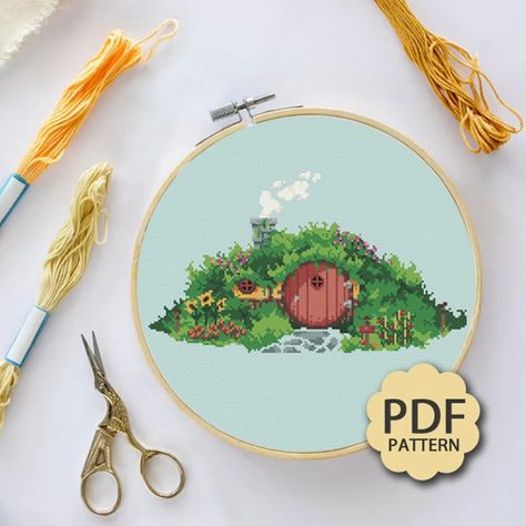 This Cross Stitch Art item by RubyRedThreadDesign has 26 favorites from Etsy shoppers. Ships from United States. Listed on Jan 22, 2024 Hobbit Pixel Art, The Hobbit Embroidery, Lotr Cross Stitch Pattern, Lord Of The Rings Cross Stitch Patterns, Lord Of The Rings Cross Stitch, Lotr Cross Stitch, Rings Cross, Moon Cross Stitch, Hobbit House