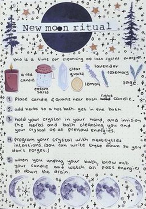 December New Moon Ritual, Full Cold Moon Ritual, New Moon Altar, New Moon Candle Ritual, New Moon Activities, Pink Moon Ritual, New Moon Ritual For Beginners, New Moon Aesthetic, New Moon Ritual