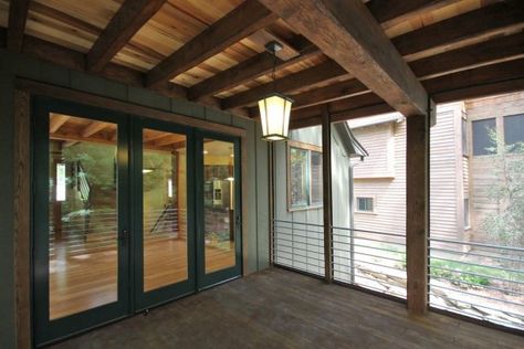 16 Impressive Tongue and Groove Porch Ceiling Ideas to Get Inspired Tongue And Groove Ceiling Porch, Outdoor Tongue And Groove Ceiling, Stained Tongue And Groove Porch Ceiling, Porch Ceiling Wood Planks, Pine Patio Ceiling, Beadboard Porch Ceiling Stained, Porch Beams, Tounge And Groove, Stained Beam