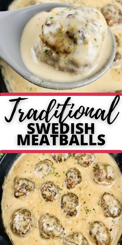 Sweetish Meatballs Recipe, Easy International Recipes, Best Swedish Meatball Recipe, Traditional Swedish Meatballs, Easy Swedish Meatball Recipe, Swedish Meatballs Easy, Meatball Dinner, Meatball Recipes Easy, Kitchen Technology