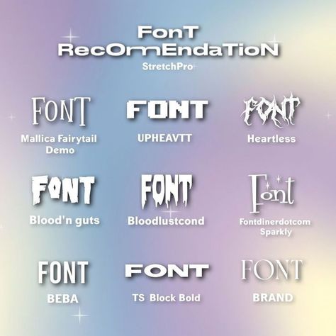 Font For Editing, Dafont Fonts For Edits, Fonts For Thumbnails, Popular Fonts On Dafont, Dafont Fonts Y2k, Popular Fonts For Edits, Y2k Fonts Dafont, Canva Fonts Keyword, Wattpad Fonts