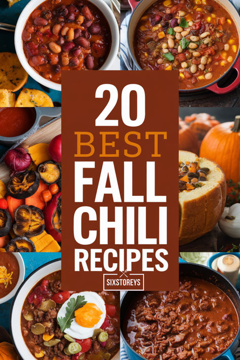 20 Best Fall Chili Recipes Best Fall Chili Recipe, Unusual Chili Recipes, Fall Chili Recipes, Unique Chili Recipe, Unique Chili Recipes, Fall Chili, Winning Chili Recipes, Comfort Dinner, Best Chili Recipe