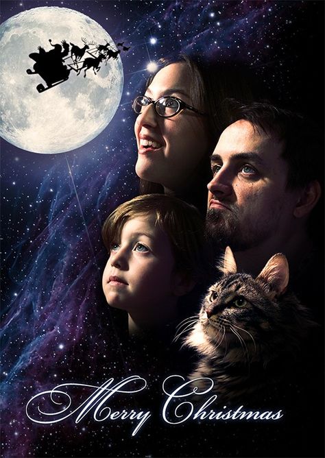 Hubby and I have made many, many Christmas card parodies! Cat Christmas Cards Photo, Cringey Photos, Silly Photoshoot, Funny Christmas Cards Photo Ideas, Hilarious Christmas Cards, Awkward Family Photos Christmas, Space Portrait, Funny Christmas Photo Cards, Christmas Card Photo Ideas