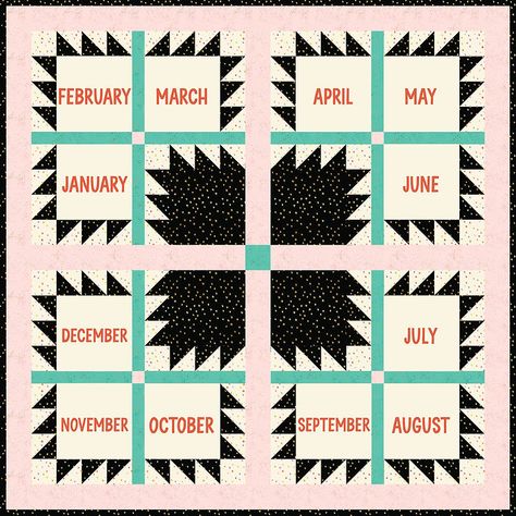 Join the 2025 Happy Hour Stitches Block of the Month! 2025 Quilt Alongs, Block Of The Month Quilts, Block Of The Month Quilt Patterns Free, Quilt Block Of The Month, Mystery Quilt, King Size Quilt, Block Of The Month, Block Pattern, I Love A