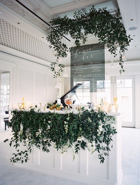 These stunning displays will make everyone beeline to the bar (as if they weren't already otw!). Bar Wedding Reception, Event Bar, Wedding Festivities, Diy Event, Martha Stewart Weddings, Wedding Bar, Wedding Reception Decorations, Reception Decorations, Wedding Themes