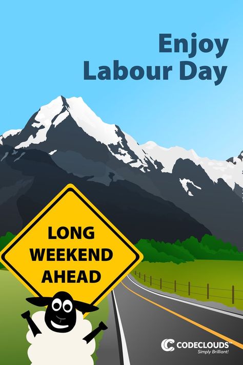 Kia Kaha, Happy Labour Day, Bright Blue Sky, Social Media Work, Green Hills, Labour Day Weekend, Happy Labor Day, Work Humor, Creative Words