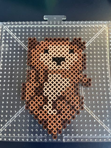 Sea Otter Perler Beads, Perler Bead Otter Pattern, Otter Perler Beads, Origami Otter, Easy Perler Beads Ideas, Melty Beads, Diy Perler Bead Crafts, Hama Beads Patterns, Sea Otter