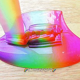 _slimekpopz_ slimekpopz rainbow rainbowcore slime rainbow slime pouring slime clear slime ? stim sensory my gif Slime Rainbow, Sensory Gifs, Slime Clear, Easter Crafts Dollar Store, Sliming World, Rainbow Slime, Slimy Slime, Stim Board, Slime Time