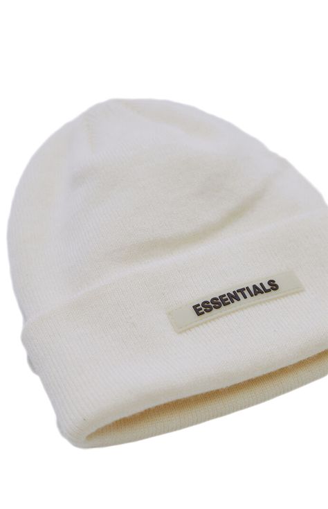 Minimalist Clothing Brands, Essentials Brand, Essentials Fear Of God, Cute Beanies, White Beanies, Fear Of God Essentials, Costume Collection, Fear Of God, Men Fashion Casual Outfits