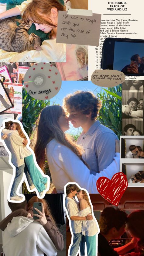 Wallpaper Of Boyfriend, It Only Happens In The Movies Aesthetic, Cute Couple Collage Ideas, Cute Couple Collage, Couple Collage Aesthetic, Couples Collage, Couple Collage, Shuffle Ideas, Couple Travel Photos