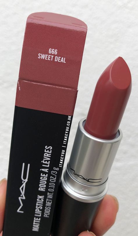 Mac lipstick, sweet deal mac lipstick colour, Mac lipstick, sweet deal matte mac lipstick, mac lipstick color, mac lipstick colour, matte lipstick, matte mac lipstick Mac Lipstick Shades Matte, Mac Sweet Deal Lipstick, Matte Mac Lipstick, Mac Matte Lipstick Shades, Bold Lipstick Makeup, Mac Makeup Looks, Mac Lipstick Swatches, Lipstick Colour, Mac Lipstick Shades